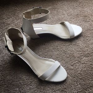 Super cute white heels. In great condition!